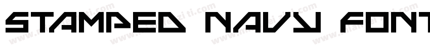 Stamped Navy Font Bold字体转换